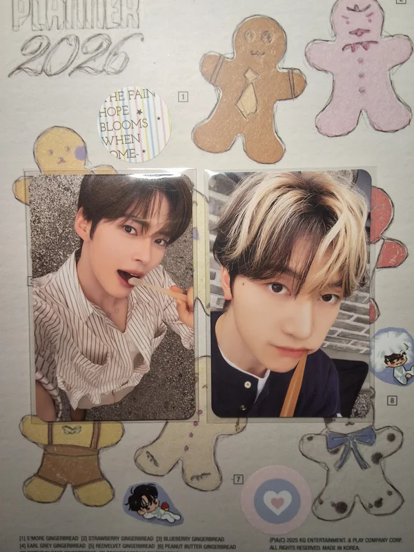 Hanbin and Matthew qq music cards selling together