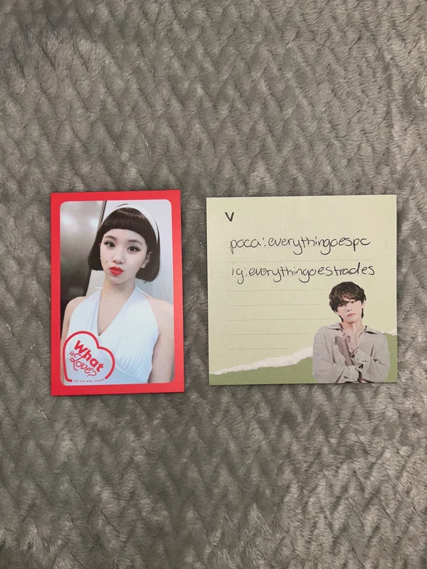 Twice Chaeyoung What is Love? photocard