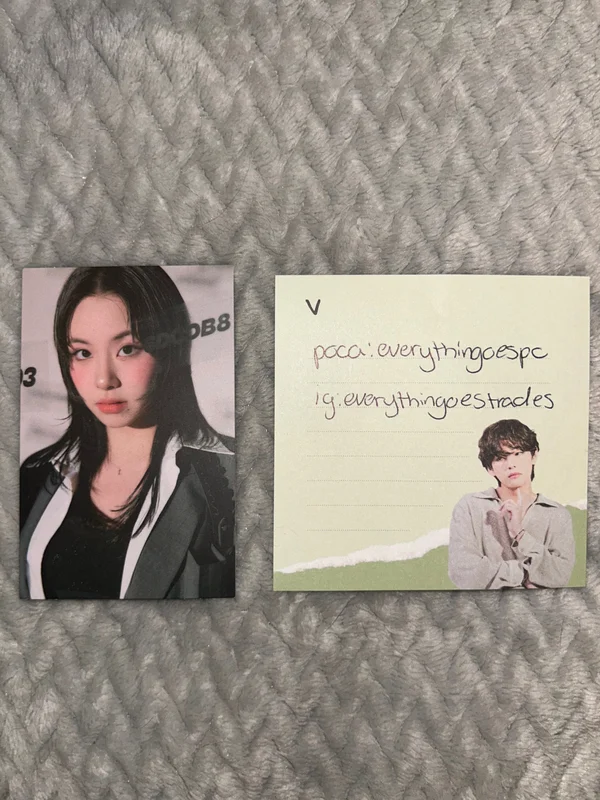 Twice Chaeyoung BETWEEN 1&2 MESSAGE PHOTOCARD