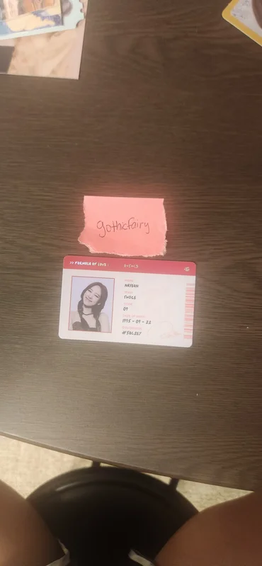 Twice Nayeon Formula of Love ID card