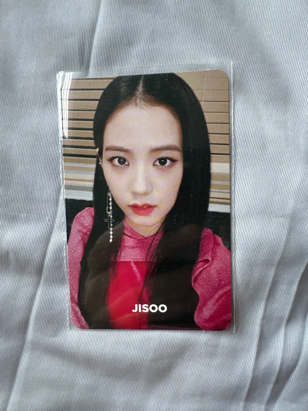 BLACKPINK JISOO 'Square Up Pink Ver.' Photocard | Sold by