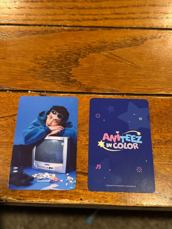 ATEEZ X ANITEEZ POP-UP STORE ANITEEZ IN COLOR RAMDOM TRADING CARD