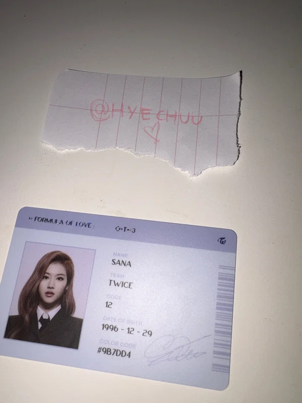 Formula of Love: O+T=<3 SCIENTIST ID CARD