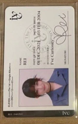 Ive Eleven Id Card