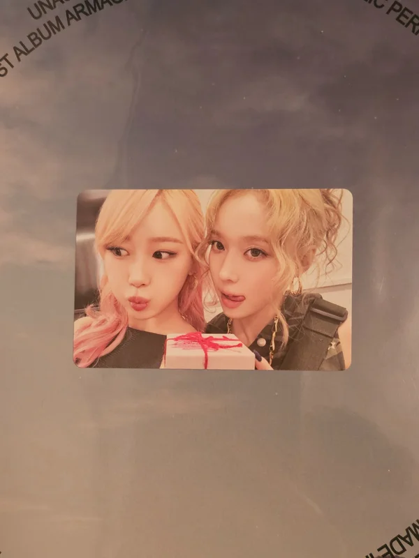 Aespa Giselle Winter Pink Christmas Photocard