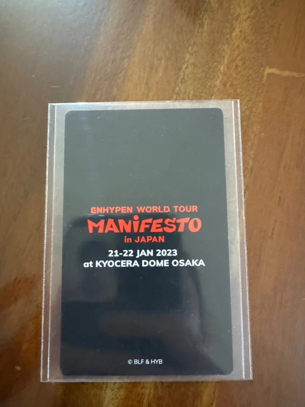 ENHYPEN WORLD TOUR 'MANIFESTO' in JAPAN ZIP-UP HOODIE