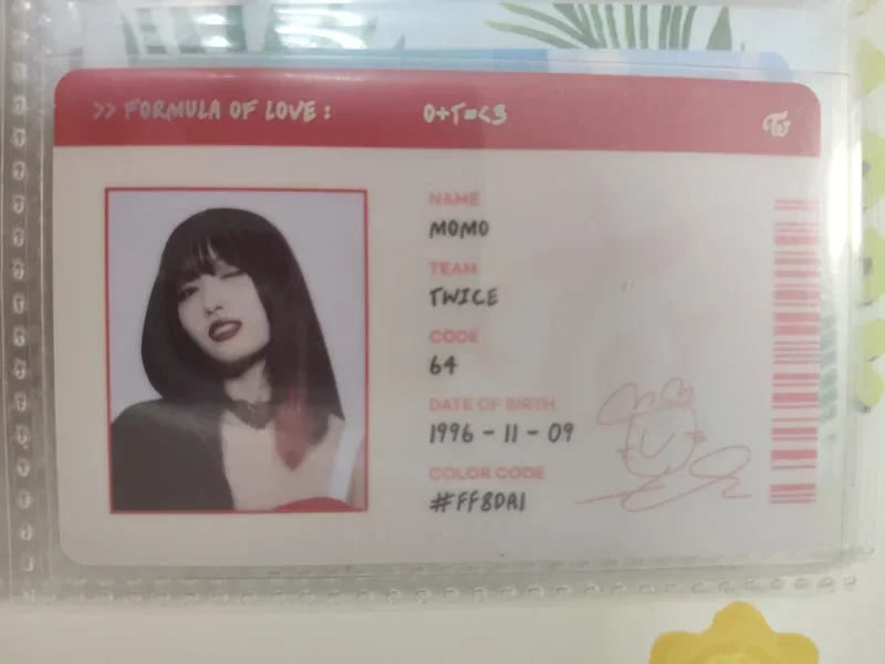 TWICE \"#TWICE\" IDカード MOMO SCAN] TWICE 3rd Full Album 