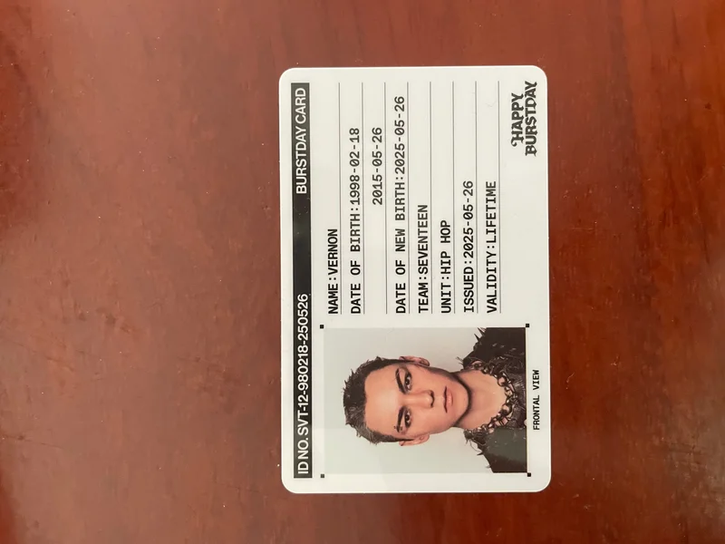 Vernon id card