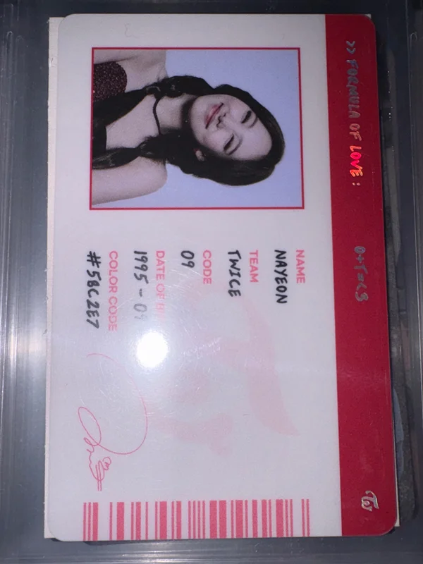 TWICE Nayeon Formula of Love SCIENTIST ID CARD