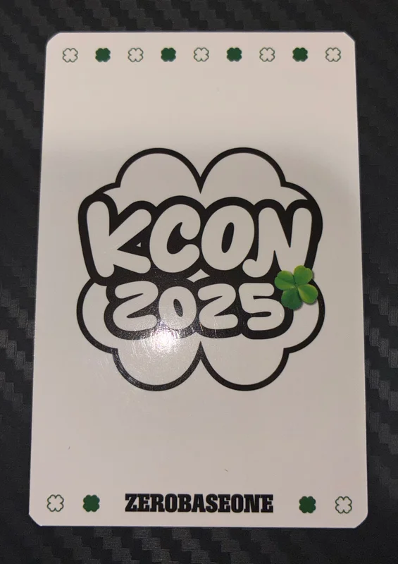 ZEROBASEONE PARK GUNWOOK 'KCON JAPAN 2025 TRADING CARD' Photocard