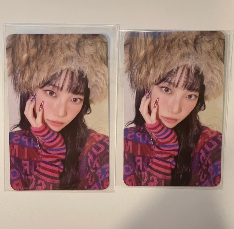 LE SSERAFIM CRAZY hello82 RIBBON カズハ Le Sserafim Hello82 Exclusive Crazy Holiday Ribbon Photocard