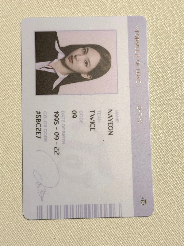 Formula of Love: O+T=<3 SCIENTIST ID CARD