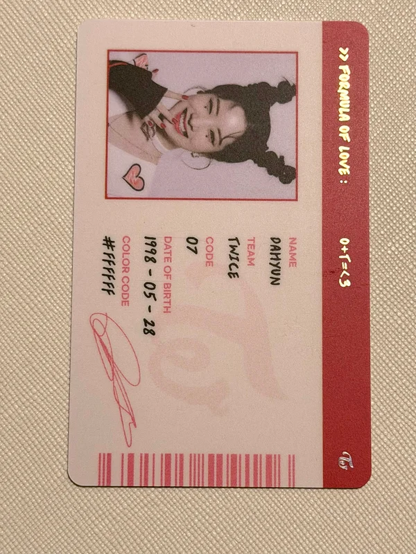Formula of Love: O+T=<3 SCIENTIST ID CARD