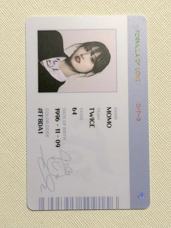 Formula of Love: O+T=<3 SCIENTIST ID CARD