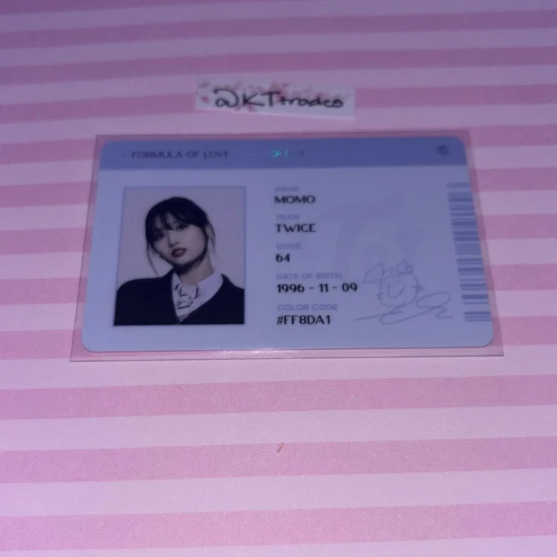 Momo Formula of Love: O+T=<3 SCIENTIST ID CARD