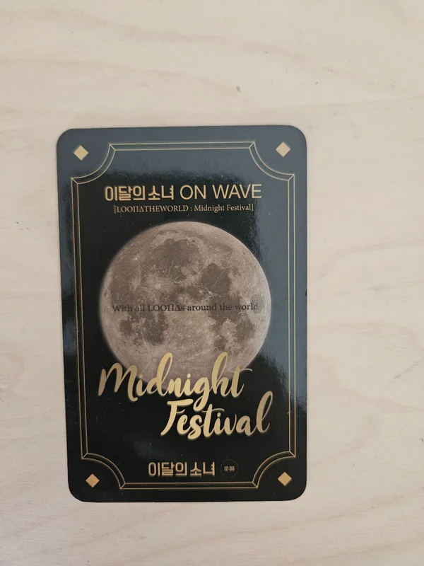 LOONA Midnight Festival MD グッズ LOONA ViVi 'LOONATHEWORLD : Midnight Festival Vivi Photocard