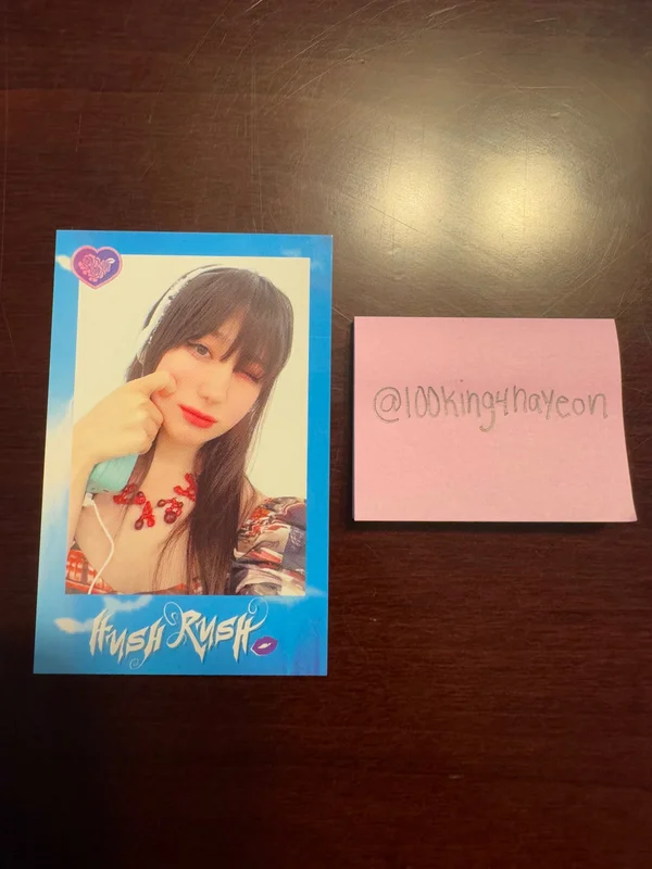Hush Rush Chaeyeon Polaroid