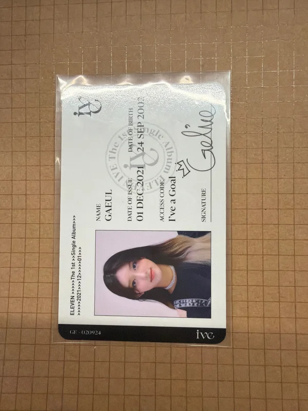 Ive Eleven Id Card