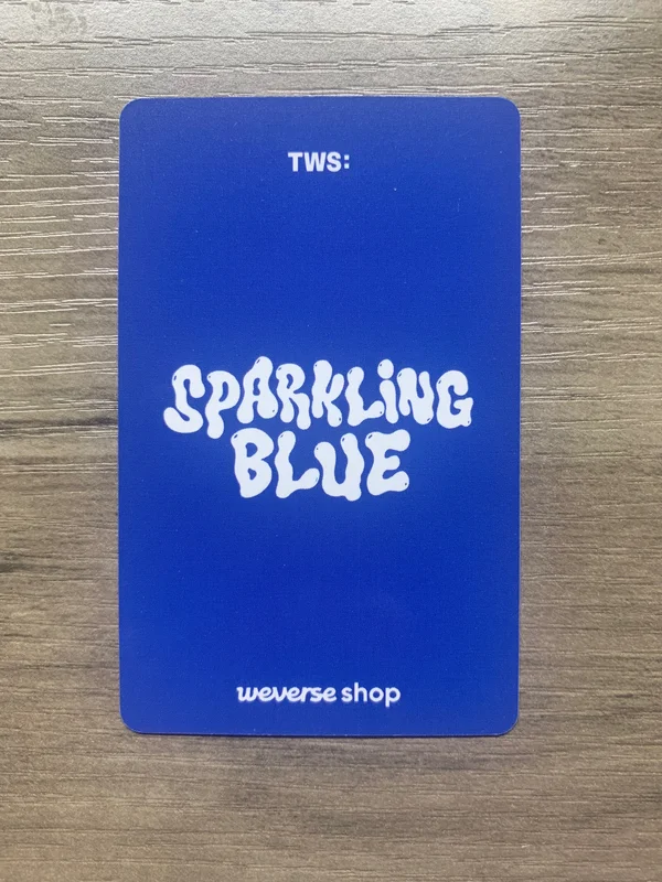 TWS YOUNGJAE 'Sparkling Blue WEVERSE' Photocard | Sold by luvndvd