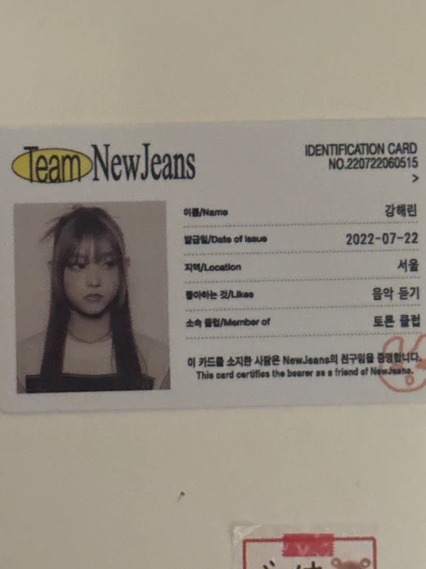 New Jeans Bluebook ver. HAERIN VER.