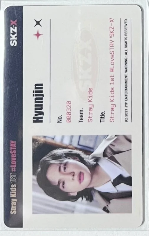 Stray Kids HYUNJIN 'Stray Kids 1ST #LoveSTAY SKZ-X POSTCARD & ID