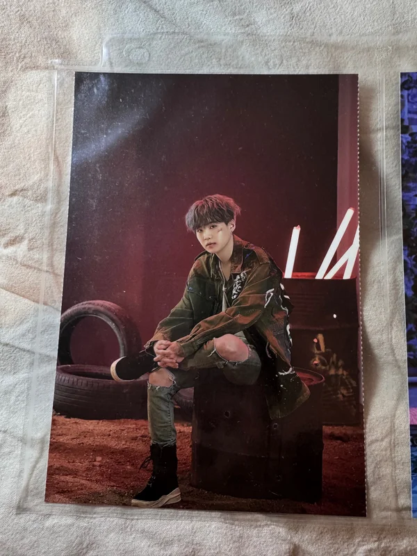 SUGA BTS ACCORDION FESTA POSTCARD