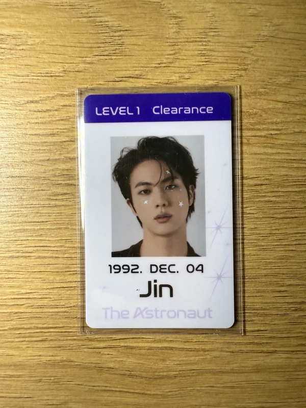 BTS Jin 'The Astronaut ID Card Holder Set' Photocard | Sold by