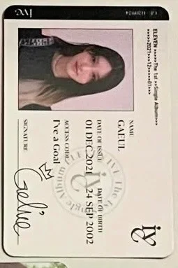 Ive Eleven Id Card
