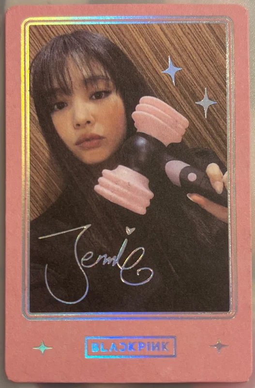 Jennie limited edition lightstick photocard