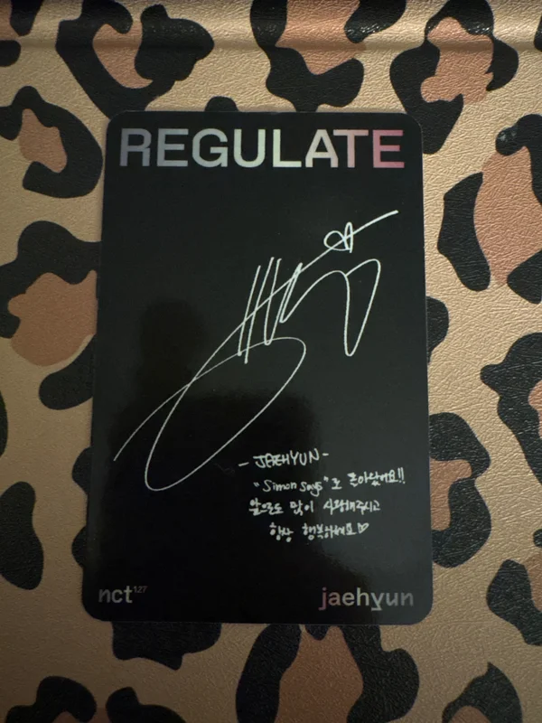 NCT JAEHYUN 'NCT #127 Regulate' Photocard | Sold by pucktini