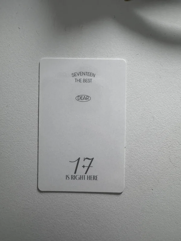 Seventeen VERNON '17 IS RIGHT HERE DEAR Ver.' Photocard | Sold by