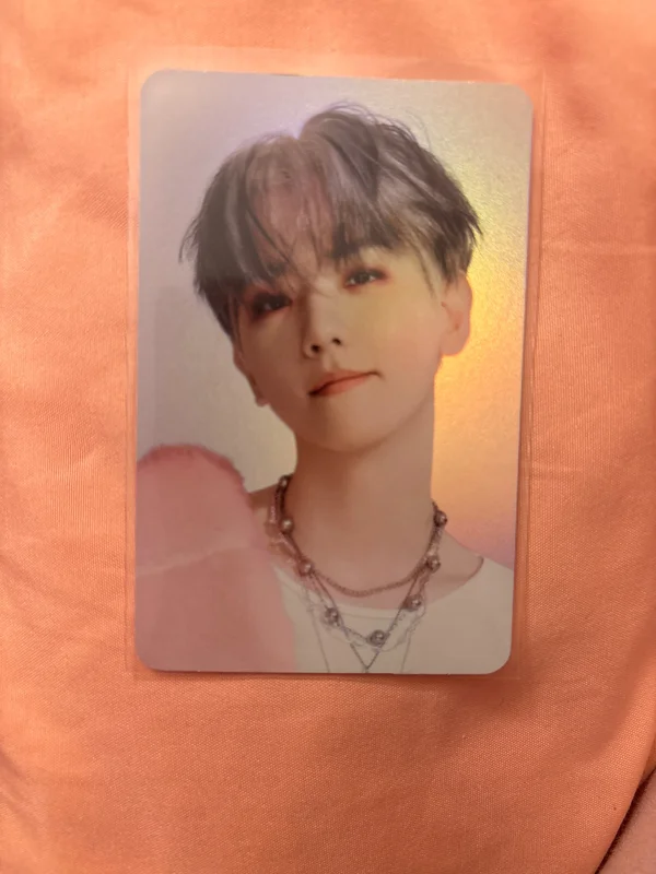 EXIST EXOcial Club Cream Soda SILVER NECKLACE + HOLOGRAM PHOTO CARD SET
