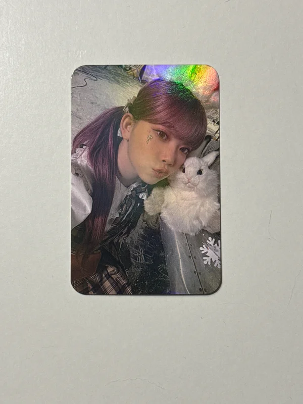 SNOWY NIGHT Hologram photo card Tin Case