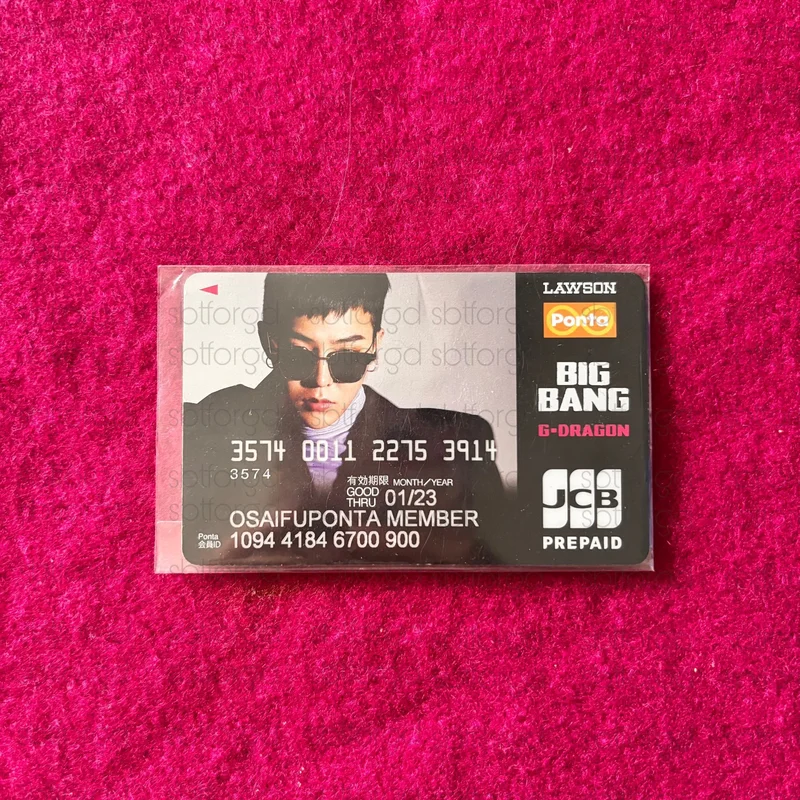 BIGBANG G-DRAGON OFFICIAL PONTA PHOTOCARD