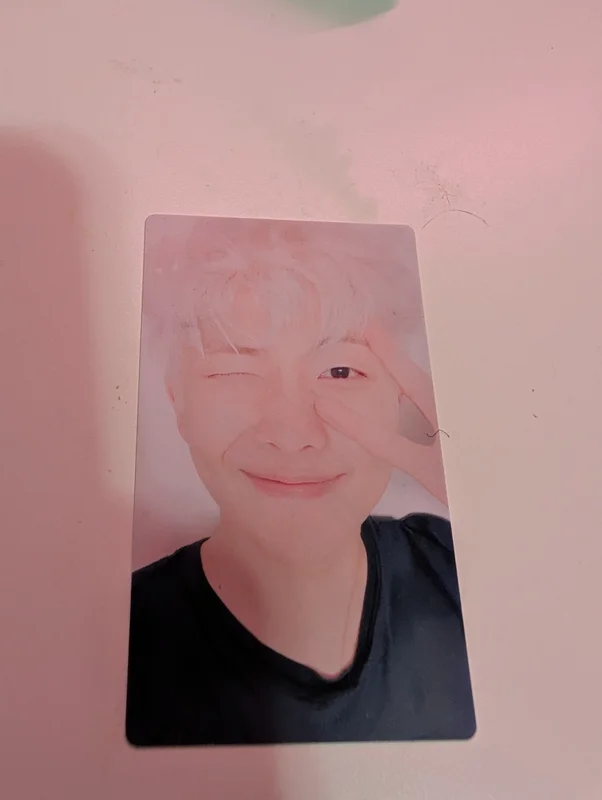 BTS Photocard With signature At the back