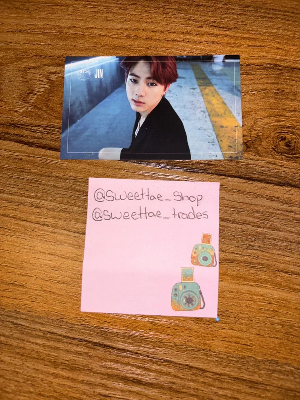 Pocamarket, BTS Jin DARK&WILD K-pop Photocard