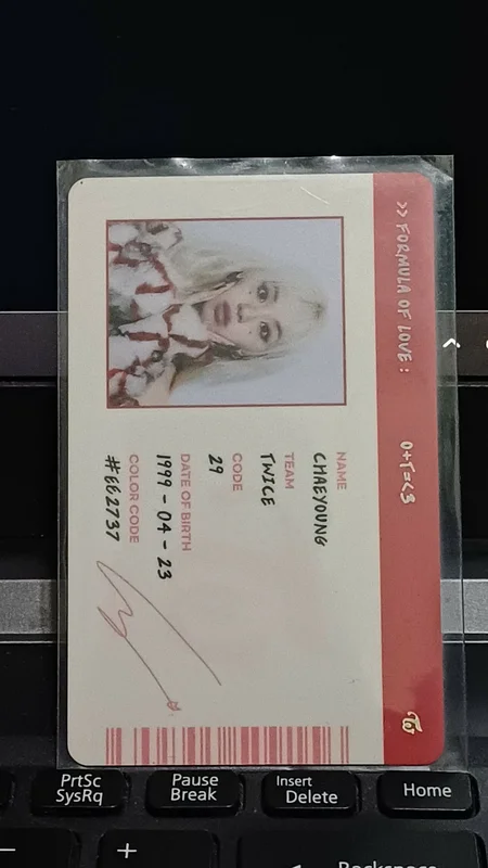 Formula of Love: O+T=<3 SCIENTIST ID CARD
