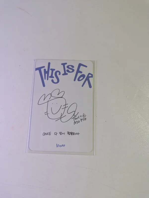 TWICE MOMO 'THIS IS FOR-Momo Twice Photo card' Photocard | Sold by