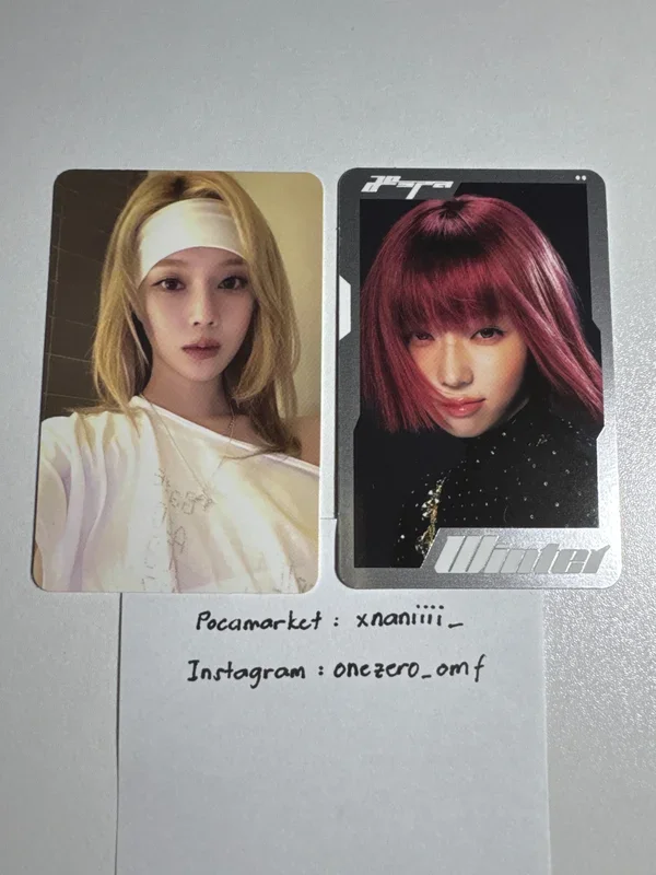 aespa WEEK - #Whiplash_mood TRADING CARD A Ver. SPECIAL Winter set