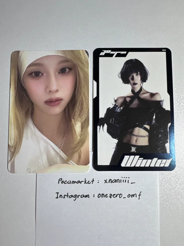 aespa Winter | WEEK - #Whiplash_mood TRADING CARD B Ver. SPECIAL Winter set