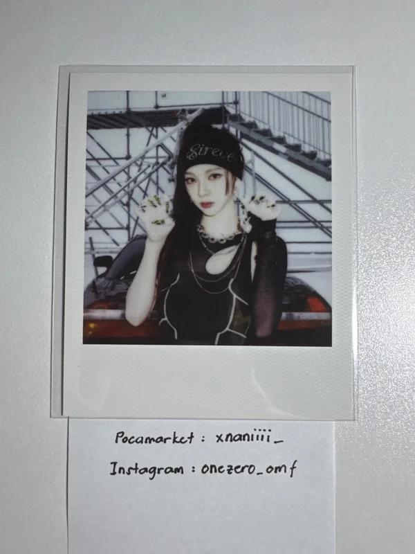 aespa Karina | Whiplash Trading Card KTOWN4U Polaroid pob