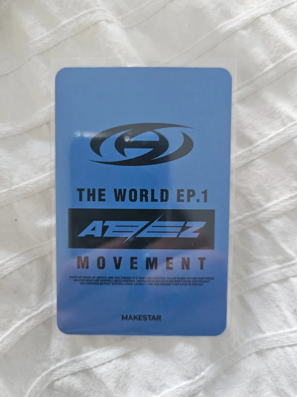 ATEEZ WOOYOUNG 'THE WORLD EP.1 : MOVEMENT MAKESTAR' Photocard