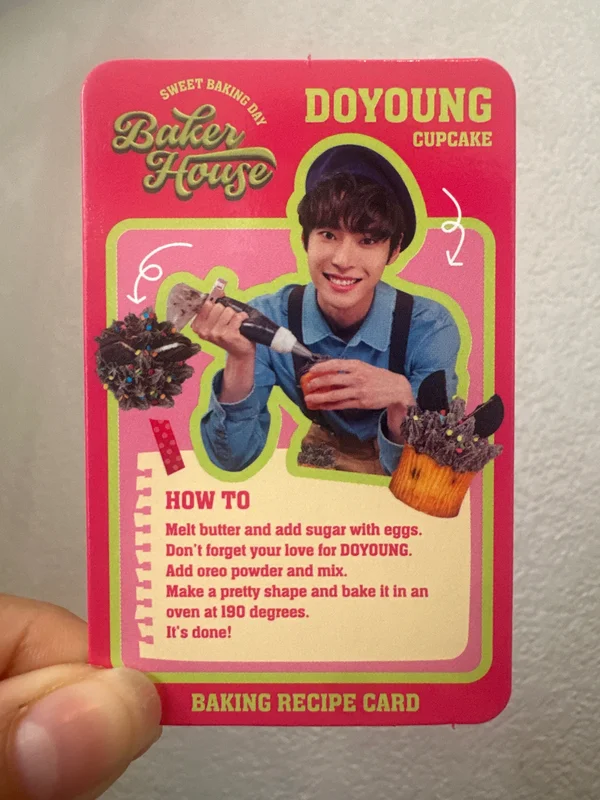 doyoung baker house random recipe card pack