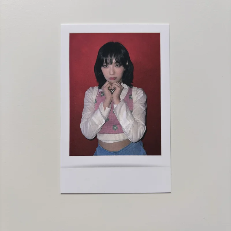 SNOWY NIGHT Polaroid-type photo card & Decorating sticker set