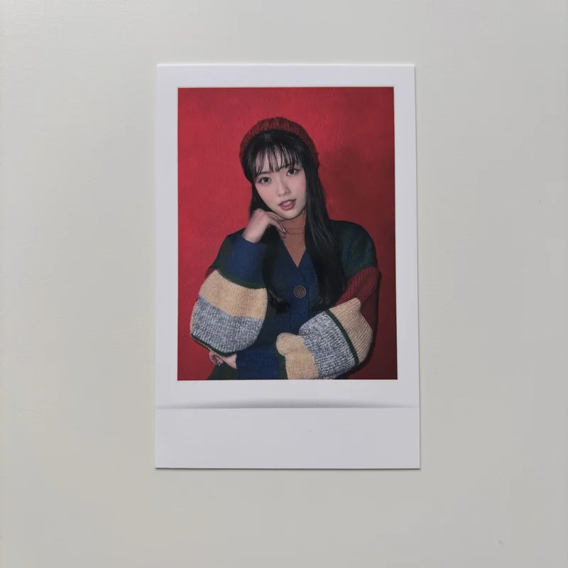 SNOWY NIGHT Polaroid-type photo card & Decorating sticker set