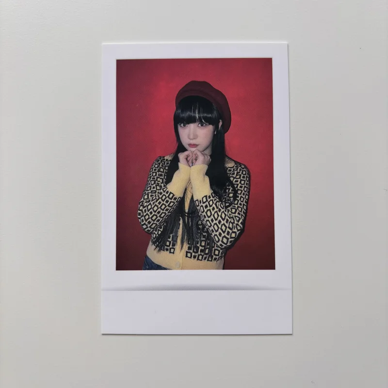 SNOWY NIGHT Polaroid-type photo card & Decorating sticker set